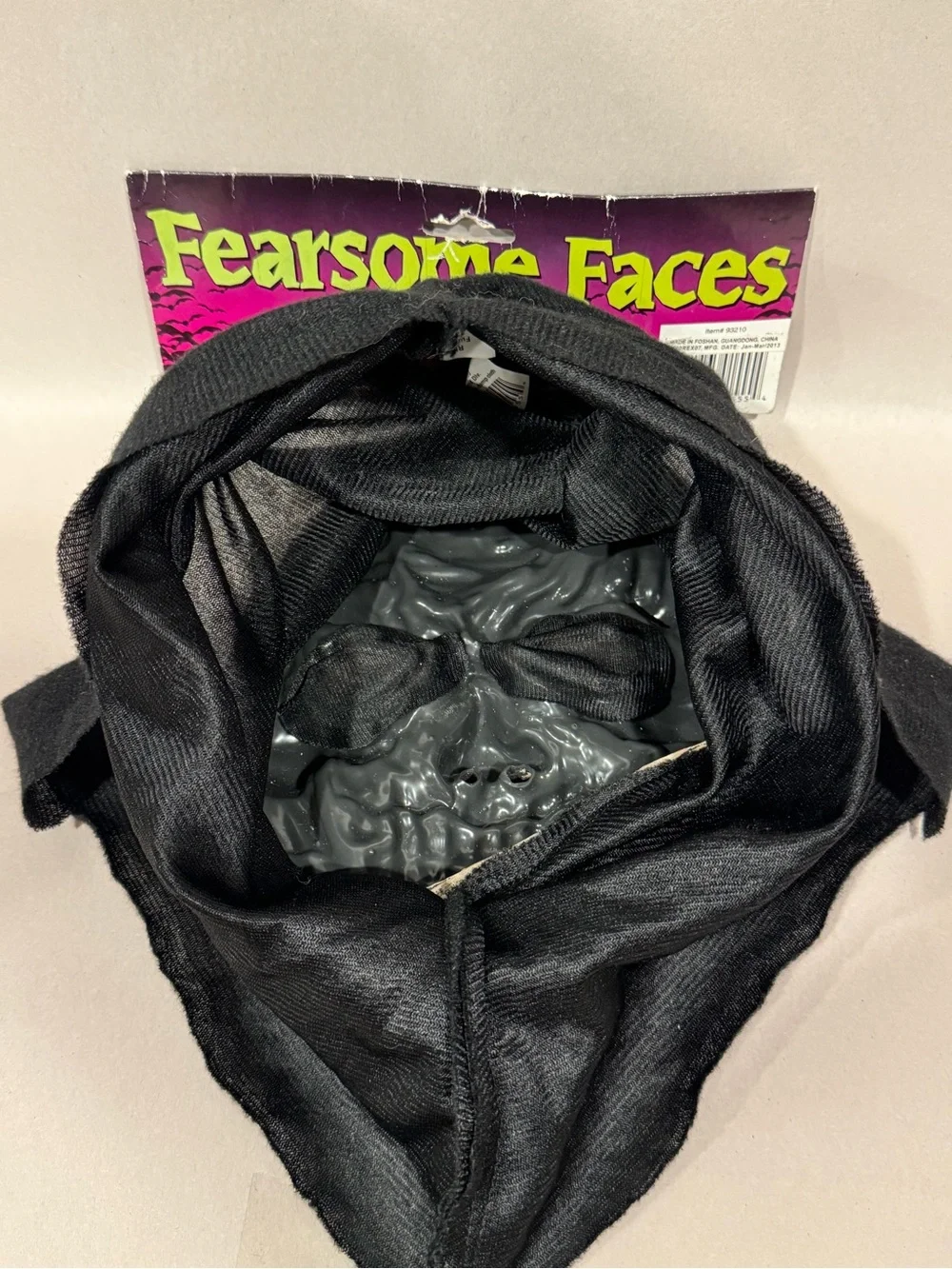 Fun World Easter Unlimited Fearsome Zombie Hooded‎ Halloween Mask New Classic
